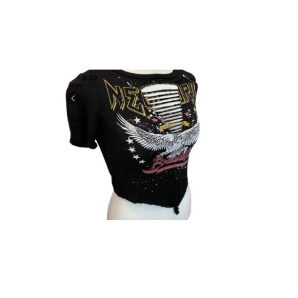Fashion Nova Graphic Crop Top - Picture 2 of 12
